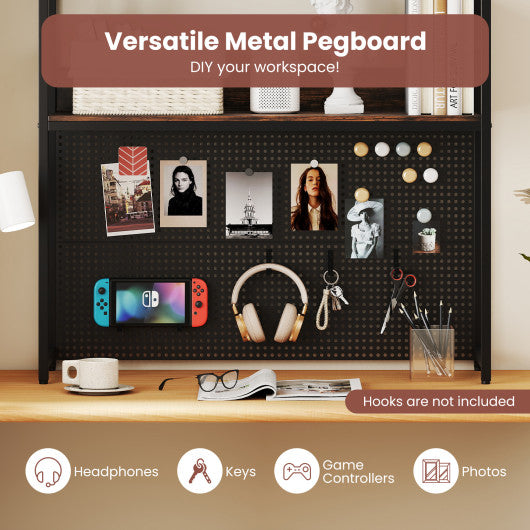 48 Inch x 24 Inch Ergonomic Electric Standing Desk with 3 Memory Settings for Home Office-Rustic Brown