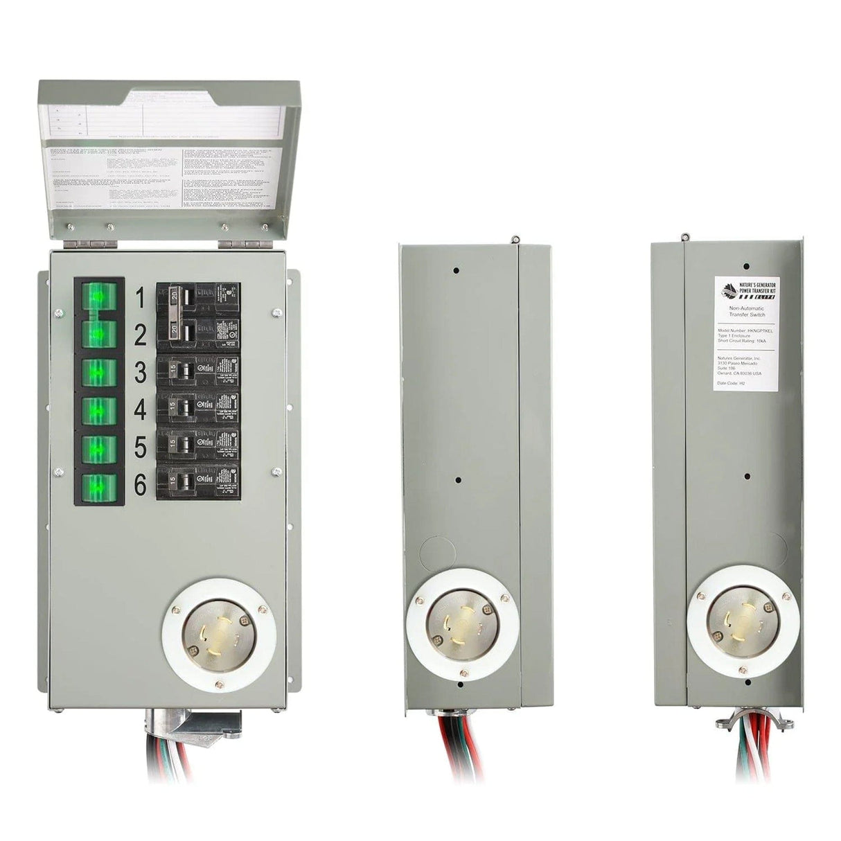 Refurbished - Nature's Generator 120V/240V 30A 6-Circuit Manual Transfer Switch