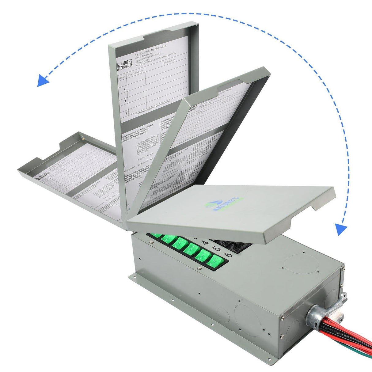 Refurbished - 120V 30A 6-Circuit Non-Automatic Transfer Switch