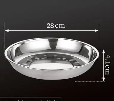 Stainless Steel Tableware Dinner Plate