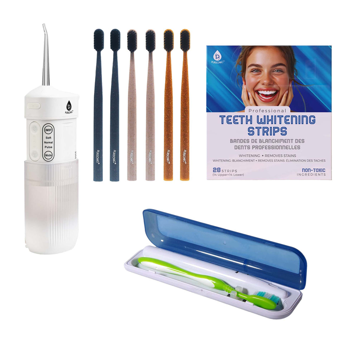 🧳 Pursonic Ultimate Travel Bundle: Complete Oral Care On-the-Go 🌍 by Pursonic