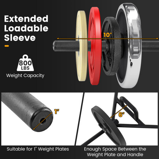 3-Tier Kitchen Serving Cart Utility Standing Microwave Rack with Hooks-Black