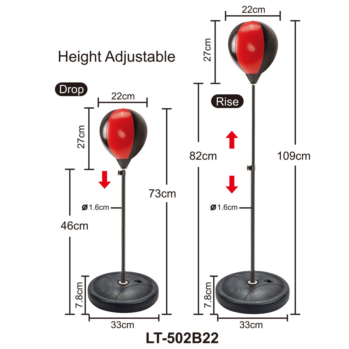Contixo Kids Boxing Glove and Punching Bag Set With Adjustable Stand