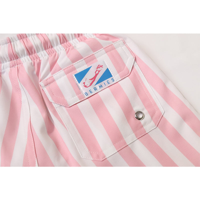 Copy of Pink Stripes - Kids Swim Trunks by Bermies