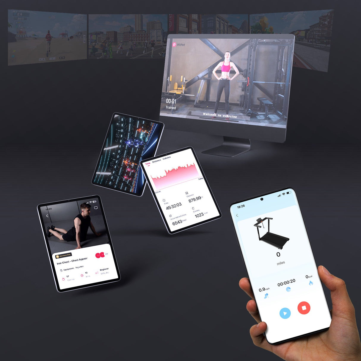 DeerRun X20 Treadmill with 15% Auto Incline Full Running Deck Treadmill | 400Lbs, 11.3Mph