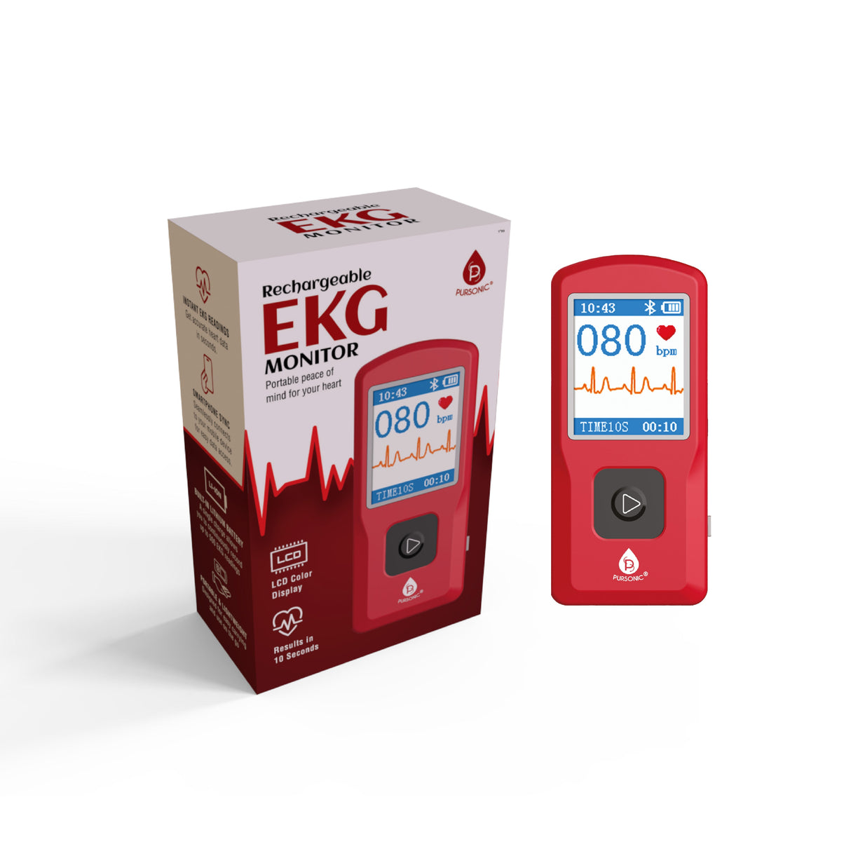 Rechargeable EKG Monitor by Pursonic