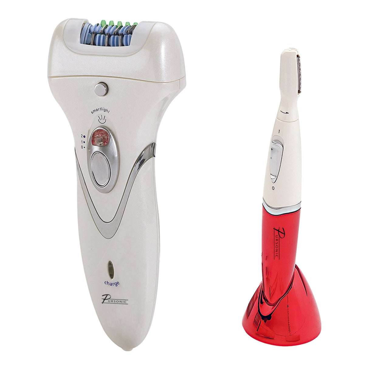 Pursonic Rechargeable Epilator & Bikini Personal Groomer Trimmer – All-in-One Hair Removal System by Pursonic