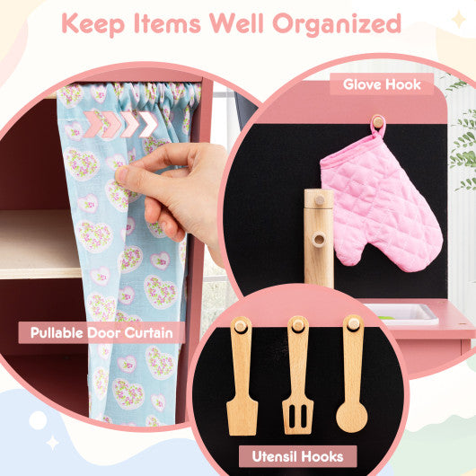 Full over Full Bunk Bed Platform Wood Bed with Ladder-Gray