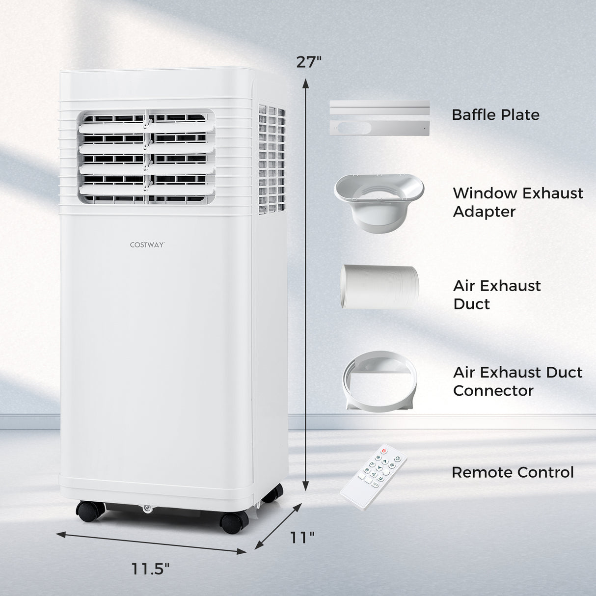 8000 BTU Portable Air Conditioner 3 in 1 AC Unit with Fan and Dehumidifier