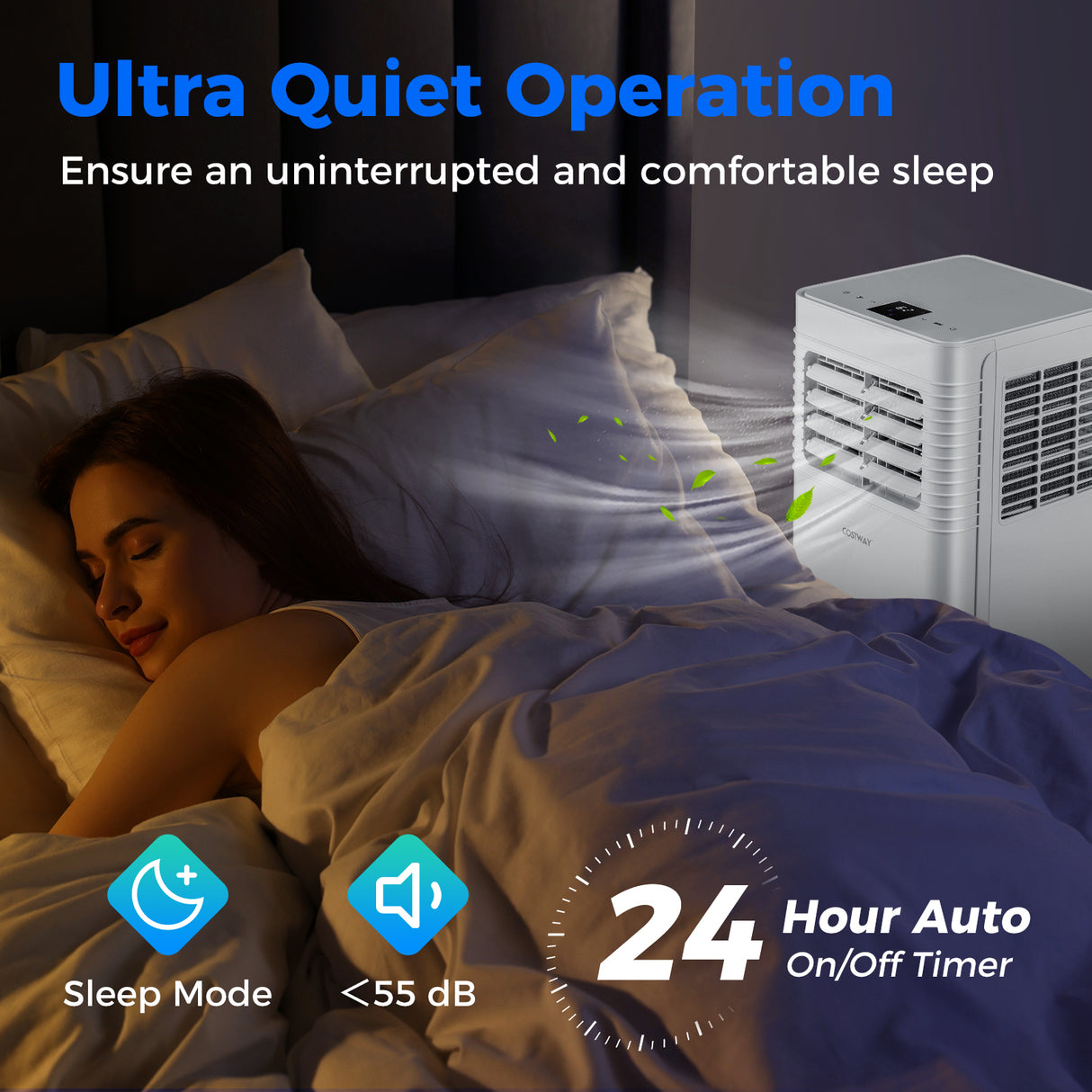 8000 BTU Portable Air Conditioner 3 in 1 AC Unit with Fan and Dehumidifier
