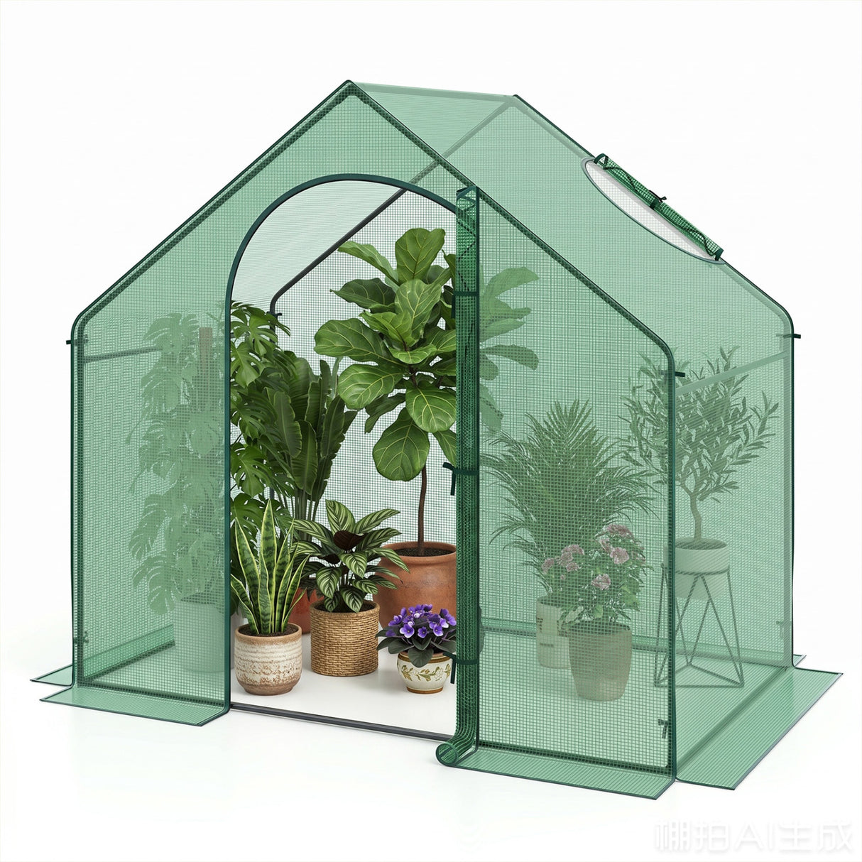 Portable Outdoor Warm House with PE Cover and Roll-up Zippered Door