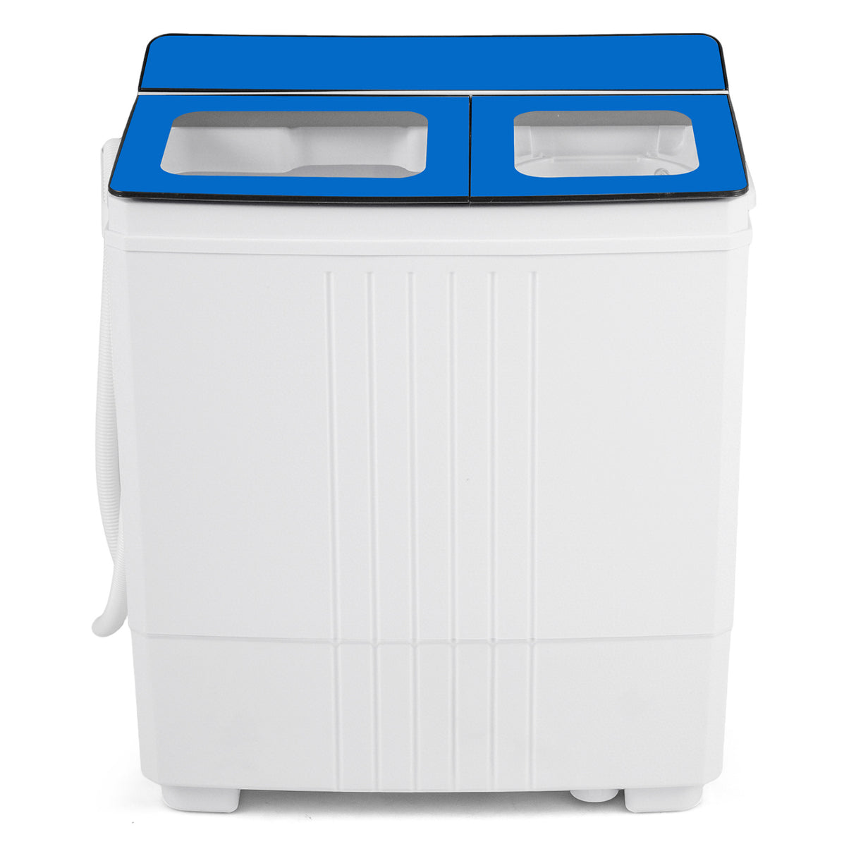 Portable Washing Machine with 12 LBS Washer and 8 LBS Spinner Combo for Apartments-Blue