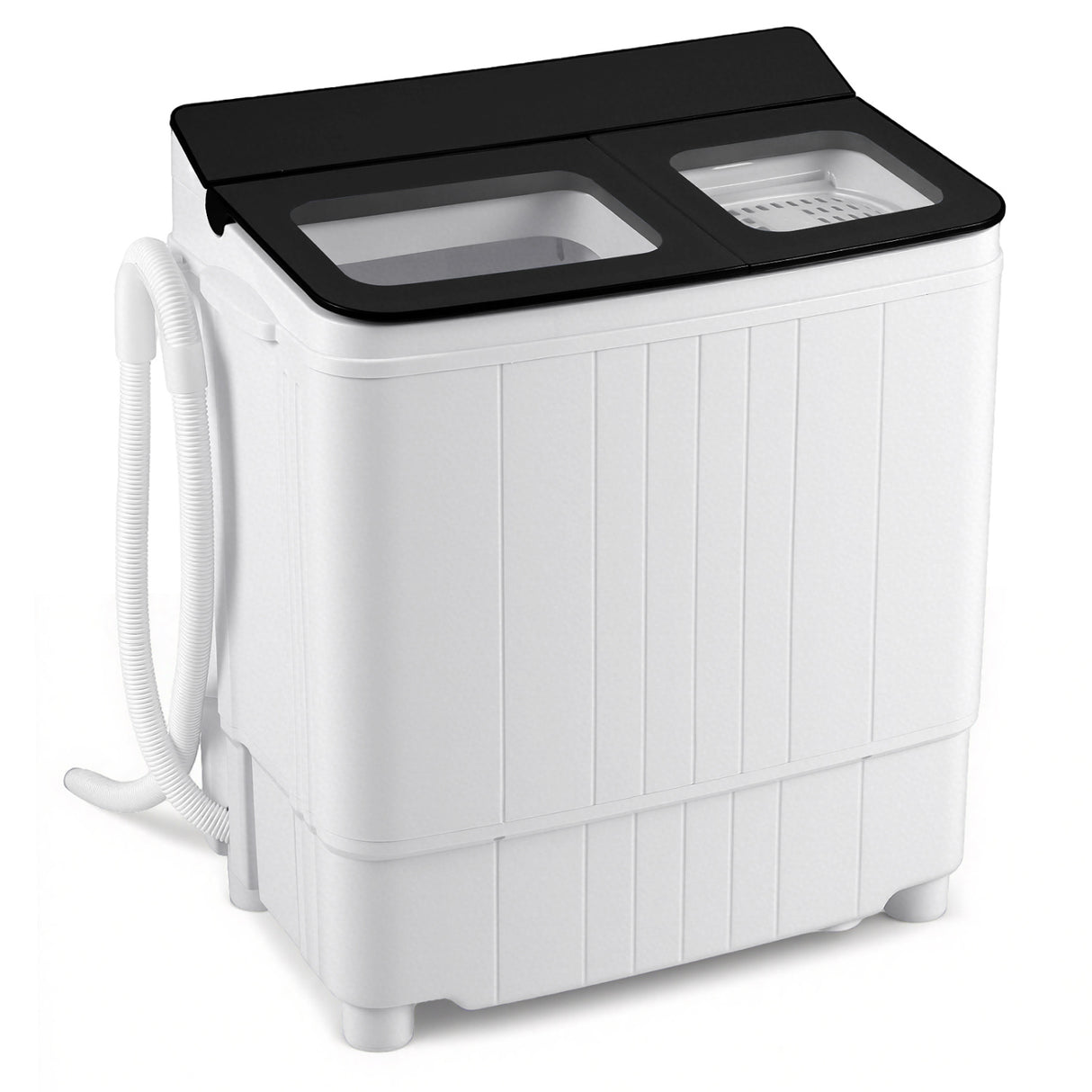 Portable Washing Machine 18 lbs Mini Laundry Machine with 11 LBS Washer-Black