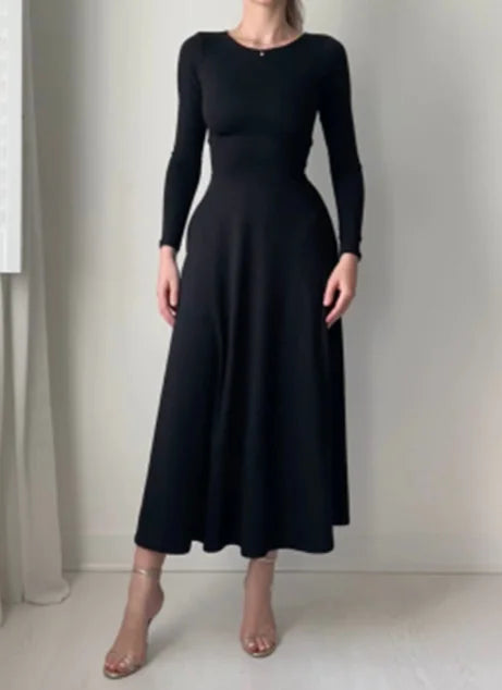Women Elegant Long Sleeves Dress