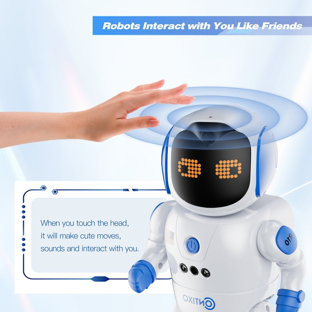 Contixo Remote Control Robot for Kids, Singing Dancing Programmable With Infrared Gesture, RC Robot Toy Age 6 -12