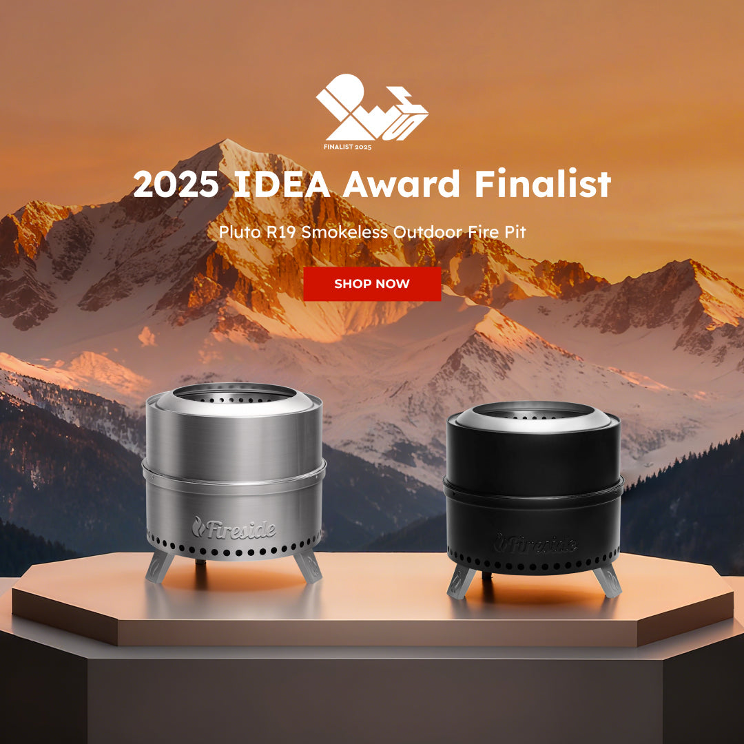 Pluto R19-PG Smokeless Outdoor Fire Pit - Painted Black