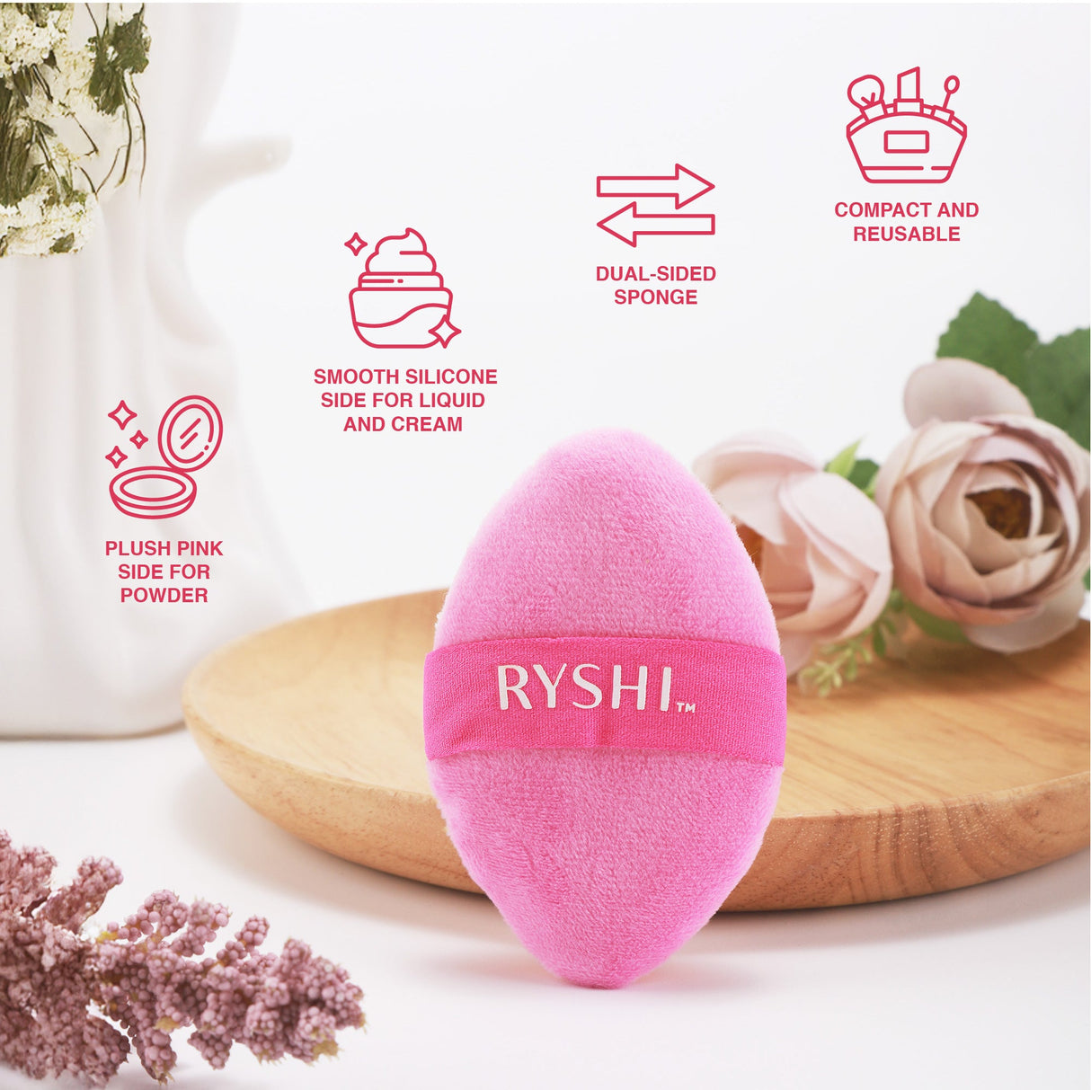 Flawless Finish & Fresh Skin Bundle: Reversible Sponge + Reusable Makeup Remover Cloths
