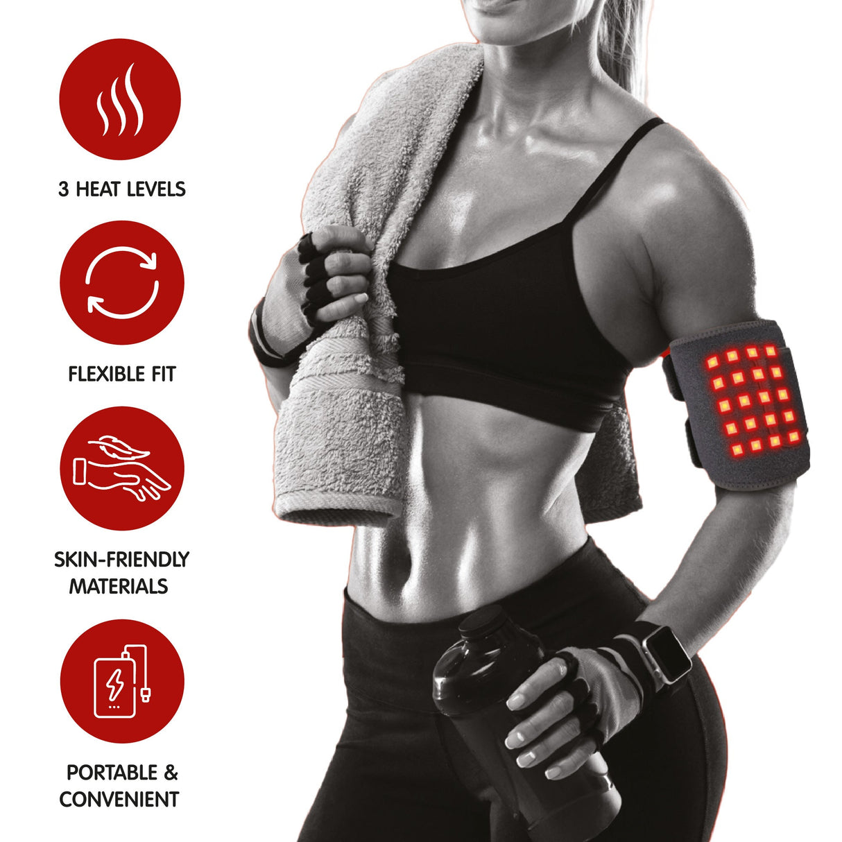 Full-Body Red & Infrared Light Therapy Recovery System – Targeted Wraps for Neck, Shoulder, Back, Knee & Elbow Pain Relief