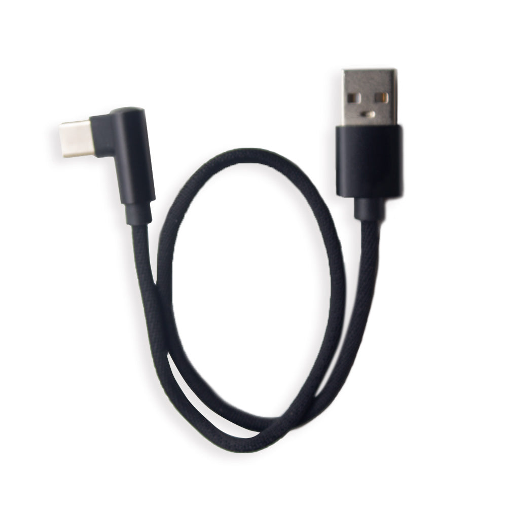 12" Phone Charging & Data Cable 90 degree USB USBC by GloDea