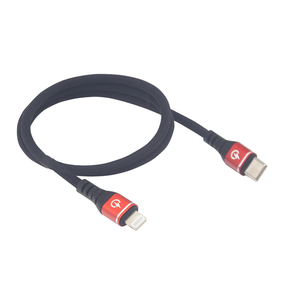 24" Fast Charging and Data Transfer High Performance Phone Cable USBC to Lightning by GloDea