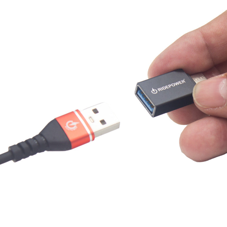 USB Female port to USBC Male plug cable Adapter with 10 Gbps data and 3 amp power by GloDea