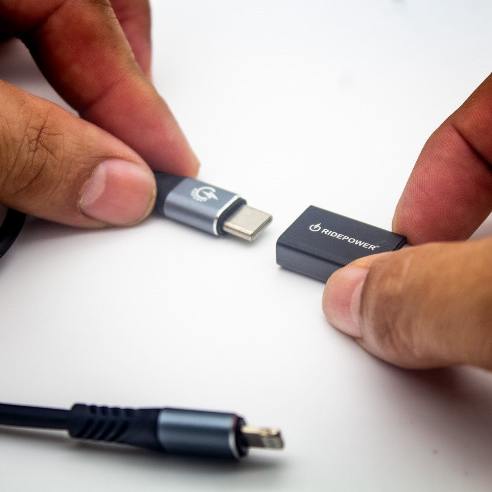 Male USB to Female USBC high performance phone cable and Port Adapter by GloDea