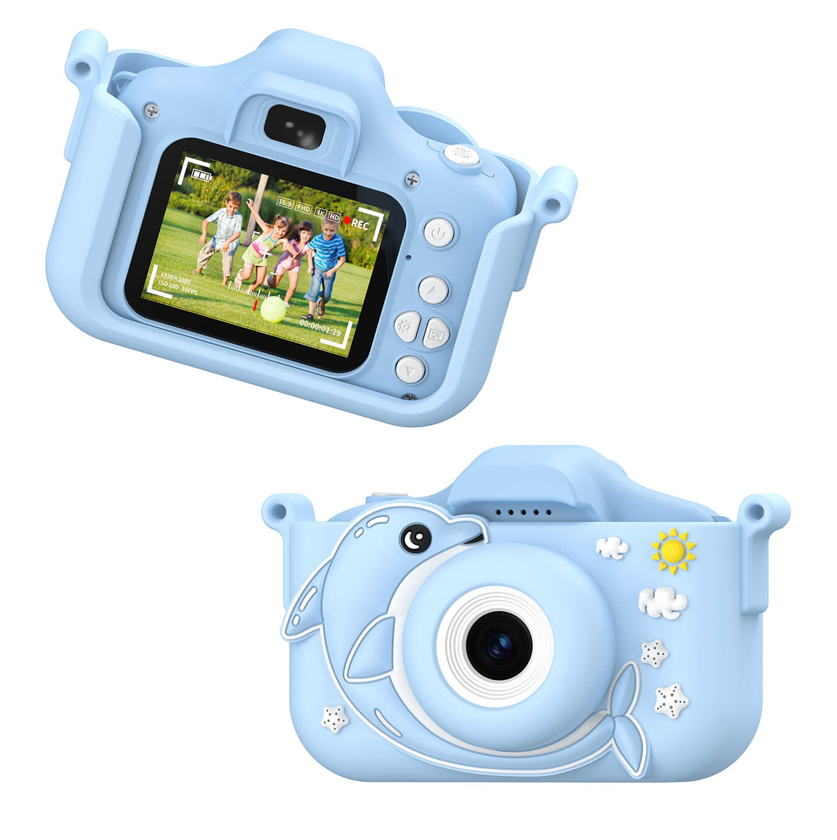 JoyBox KC3 Kids Digital Camera with Silicone Cover & 2 inch IPS screen by Contixo