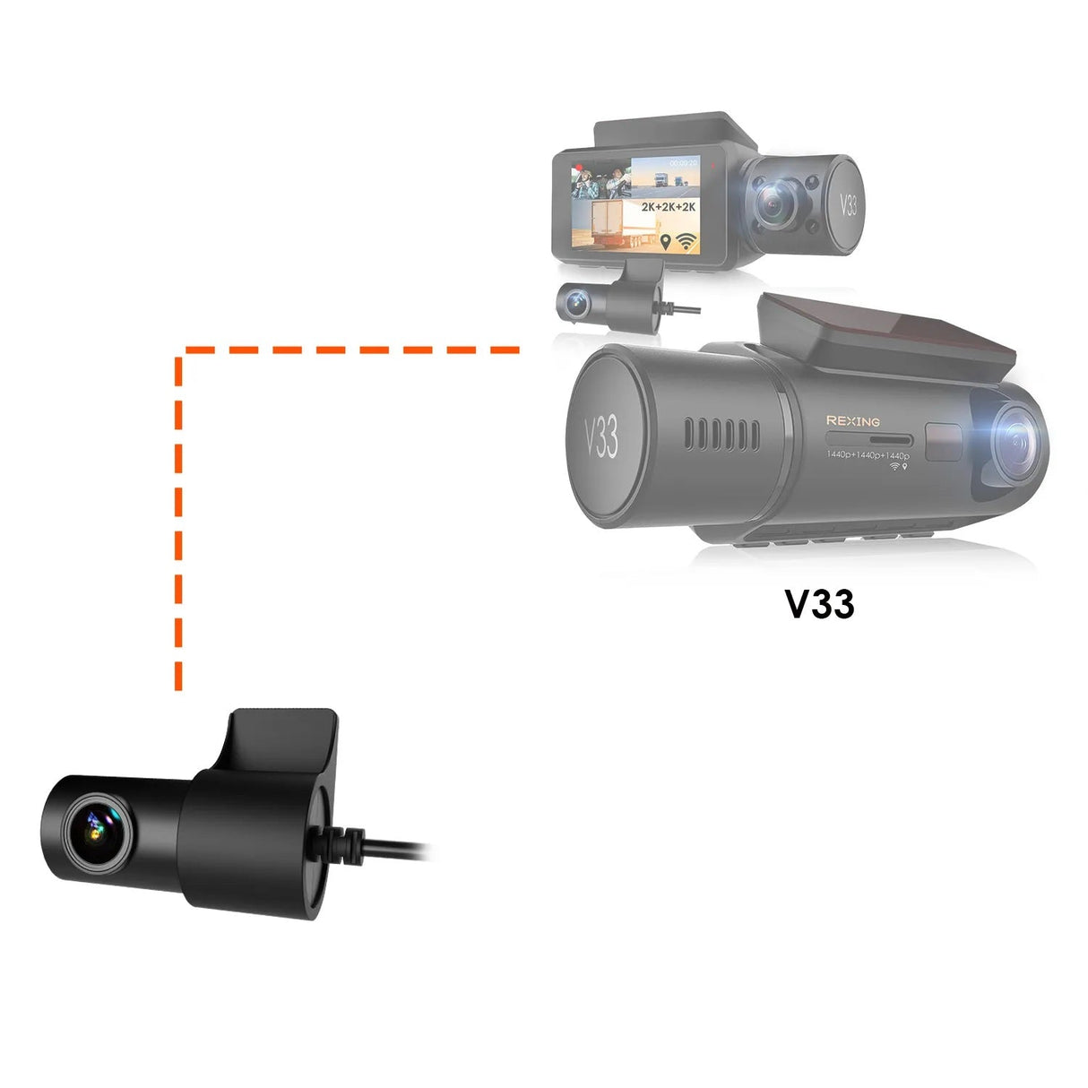 Rexing V33 Rear Camera