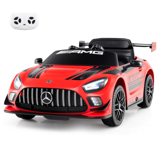 12V Kids Ride-On Car Mercedes-AMG GT3 Licensed with Adjustable Speed-Red