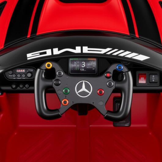 12V Kids Ride-On Car Mercedes-AMG GT3 Licensed with Adjustable Speed-Red
