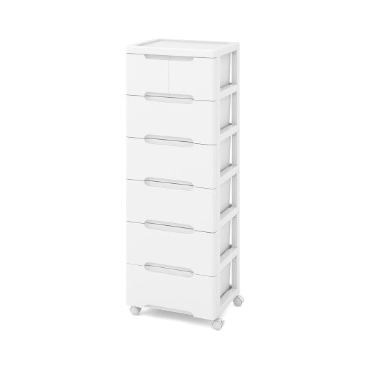 Rolling Storage Cabinet with Universal Wheels and 5/6/7 Drawers-7-Drawer