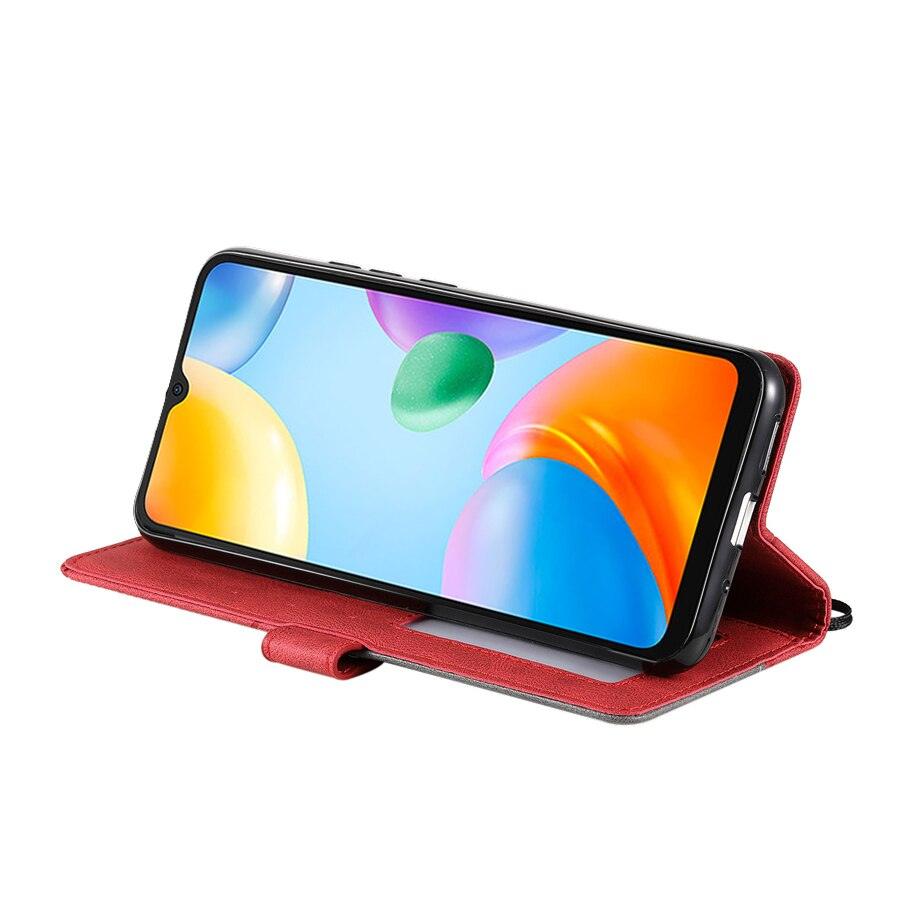 Wallet Flip Leather Case For Xiaomi Redmi 10 10A 10C 9 9A 9C 9T Note 11S 11 Pro 10S 10 Pro 9 Pro 8T 7 Poco X4 GT M4 Pro F4 11T Flip Wallet Case With Magnetic Closure Card Slots Wrist Strap Protective Case