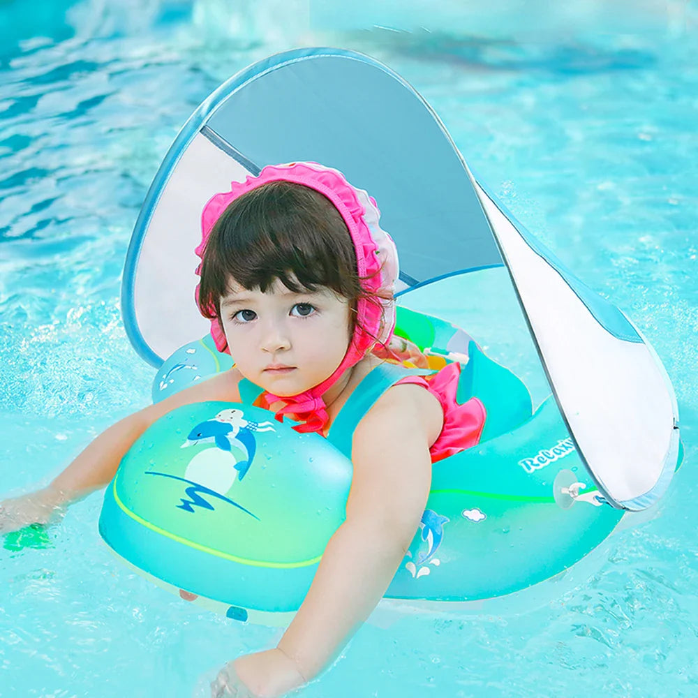 Swim with Confidence Baby Float Trainer with Canopy