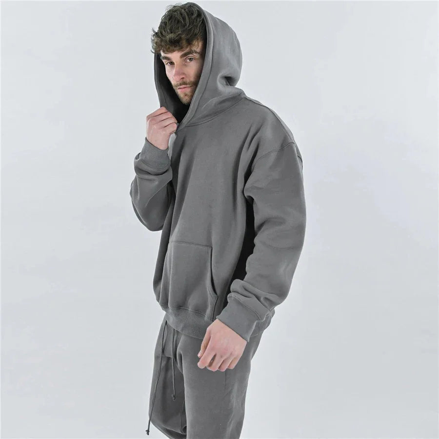 Winter Workout Set for Men Hoodie & Pants