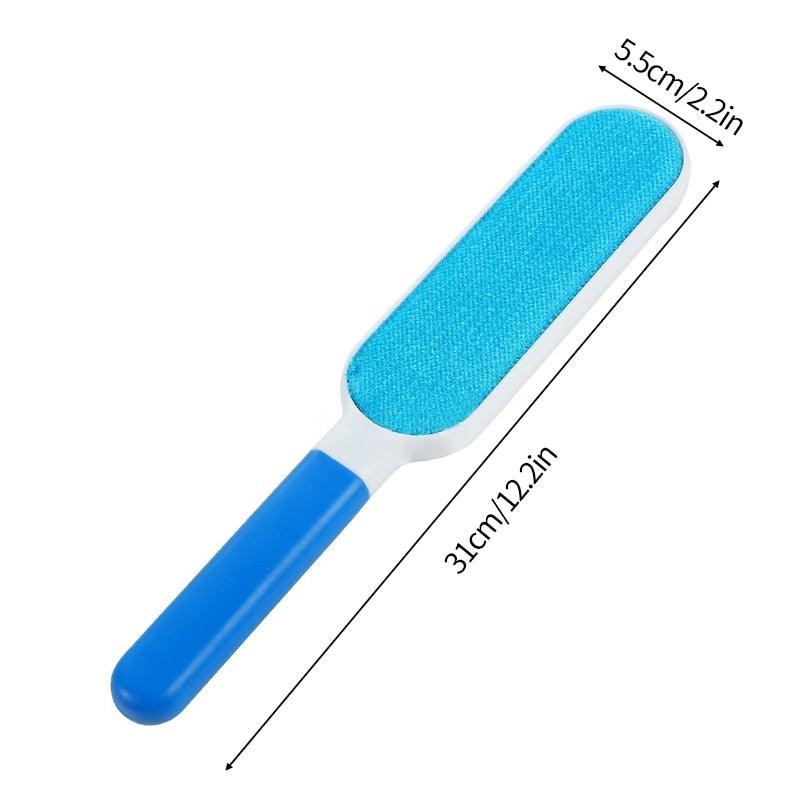 Pet Hair Remover Lint Rollers Brushes Clothes Hairball Remover Brush Dust Sticky Cleaner Fur Clean Pet Hair Tools Reusable Pet Hair Remover with Self-Cleaning Base Pet Hair Double Sided Brush