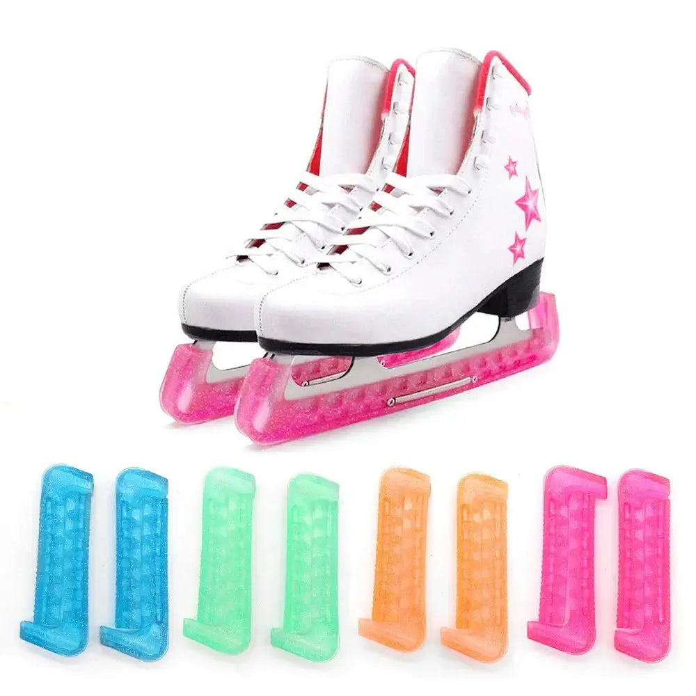 Ice Skate Blade Covers Soft Plastic Protectors for Women Men Youth and Kids