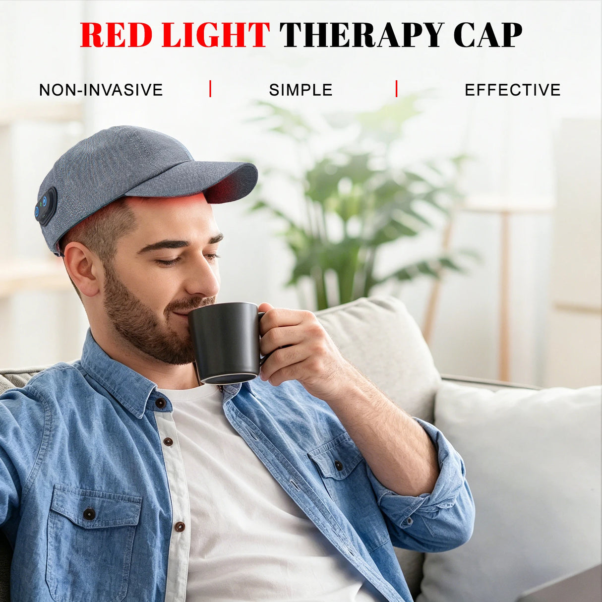 2026 Red Light Therapy Hair Growth Cap 660nm 850nm Near Infrared LED Hair Follicle Activator Anti Hair Loss Scalp Care Hat