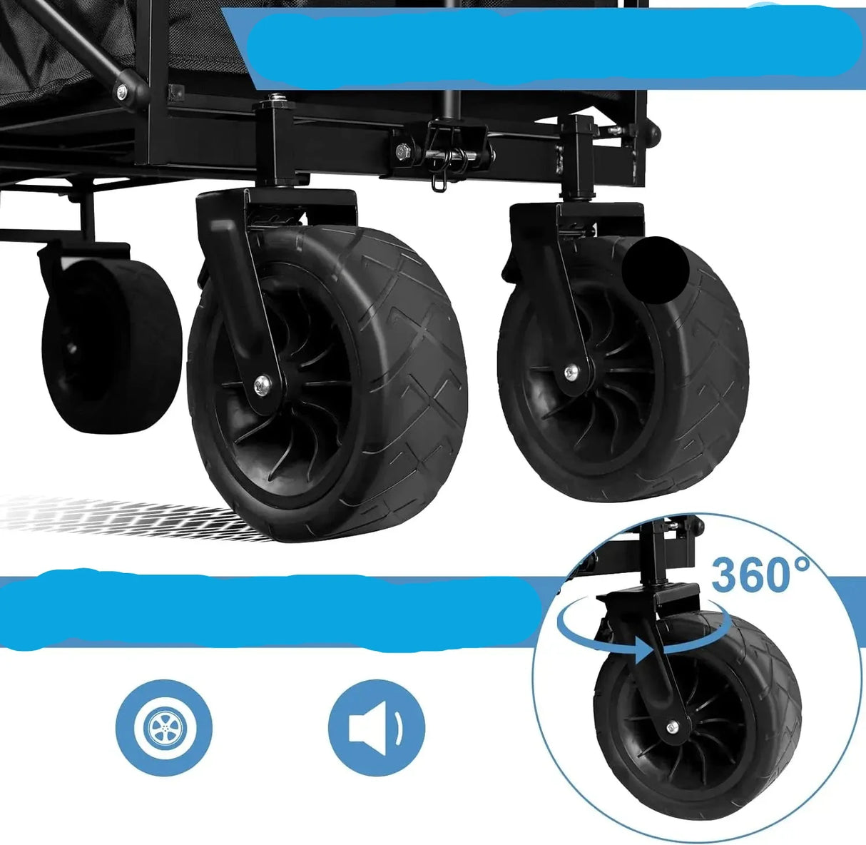 Heavy-Duty Collapsible cart with Wheels
