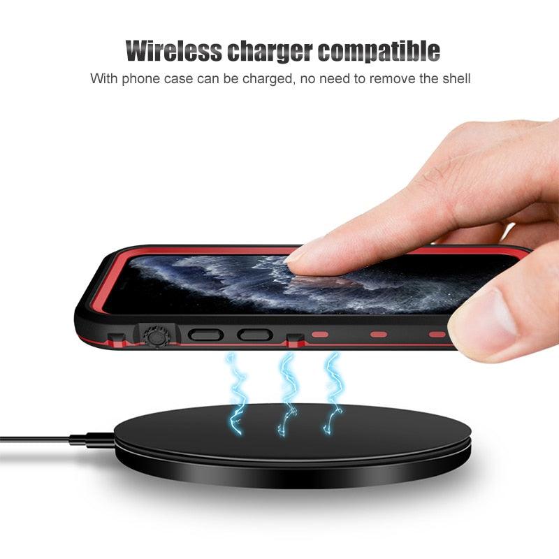 Waterproof Case For iPhone 14 13 12 11 Pro Max 14Plus 12Pro Durable Water Proof Cover Sport 360 Protect iPhone12 Mini Waterproof Case for iPhone Drop Resistant Iphone Clear Back