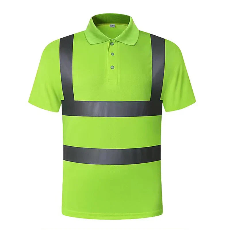 Men's Safety Vest Reflective Fluorescent Yellow Workwear