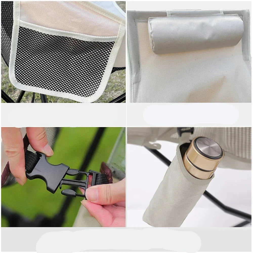Aluminum Alloy Folding Camping Chair Strong Lightweight and Easy to Carry