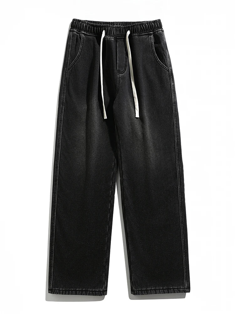 Cozy and Cool Fleece Lined Denim Pants