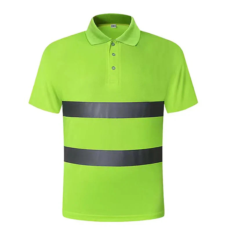 Men's Safety Vest Reflective Fluorescent Yellow Workwear