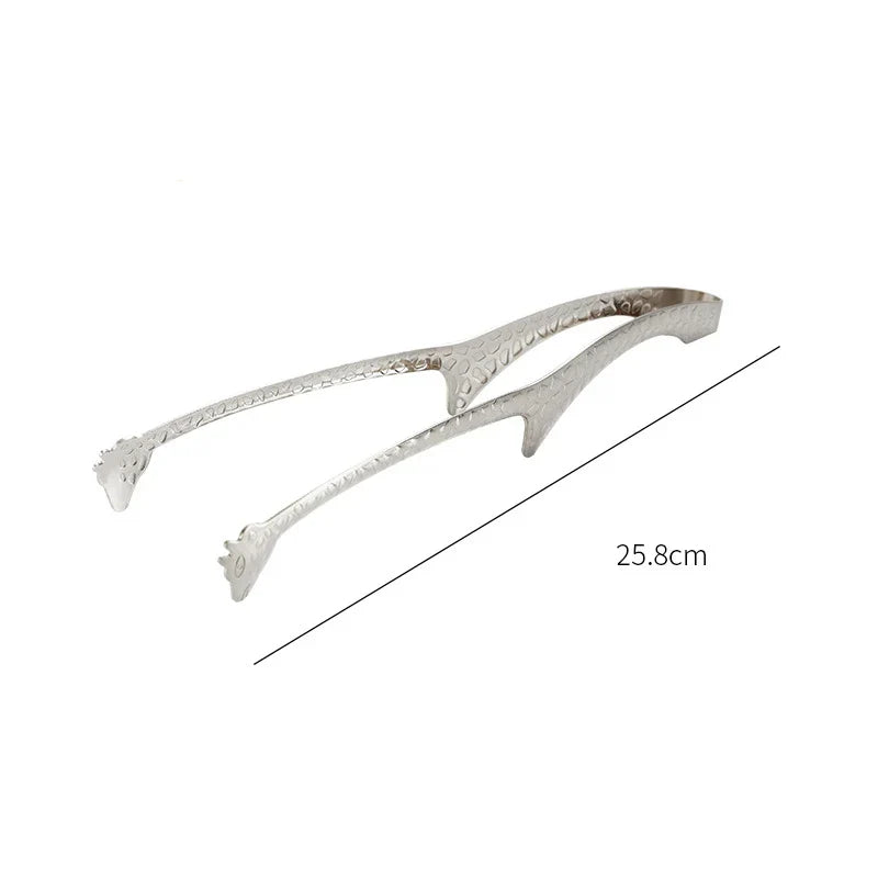 Stainless Steel Food Tongs Bread Salad Steak BBQ Clip Kitchen Accessories