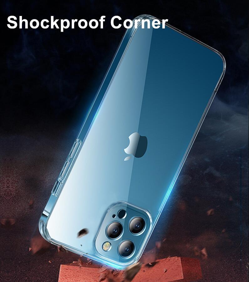 Ultra Thin Clear Soft Silicone Phone Case For iPhone 14 13 12 11 Pro Max XS X XR 7 8 Plus Mini Shockproof Protect Cover Crystal Clear Anti-Scratch Case Protect the Camera Lens Shockproof Bumper Cover Phone Case
