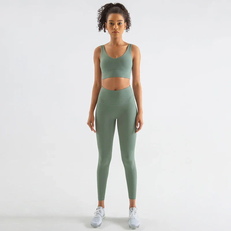 Sportswear Yoga Sets Leggings, & Crop Tops