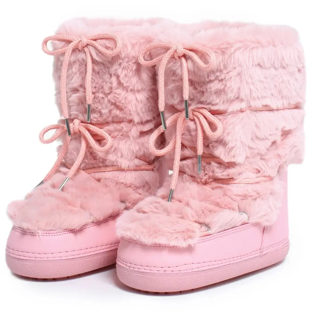 Stay Warm in Style Winter Fur Boots