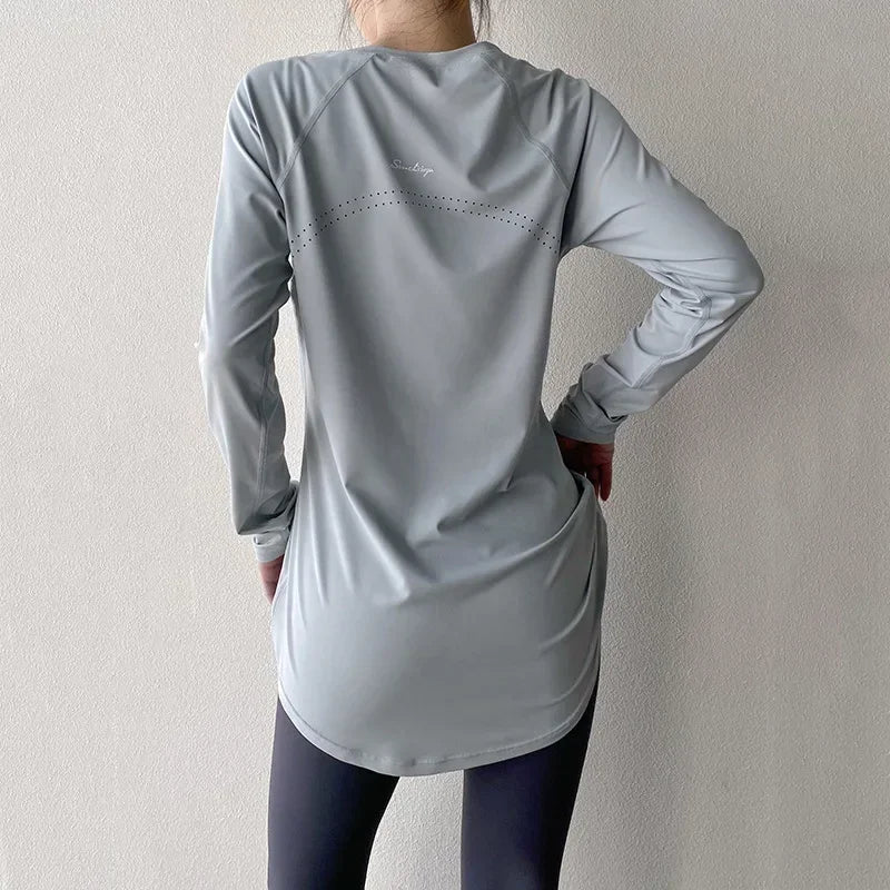 Women's Workout Apparel Long Sleeve Yoga Shirts for Any Activity