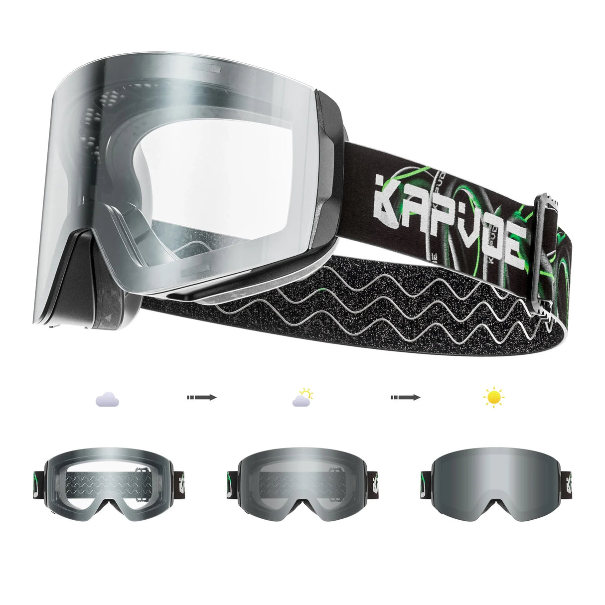 Ultimate Protection Magnetic Ski Goggles with OTG