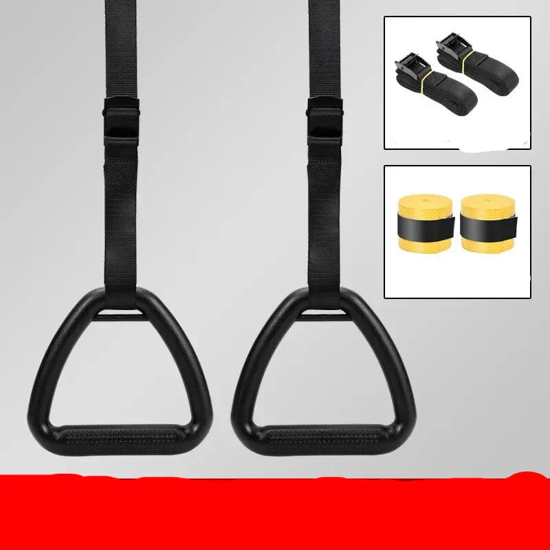 Professional-Grade Gymnastic Rings with Adjustable Straps